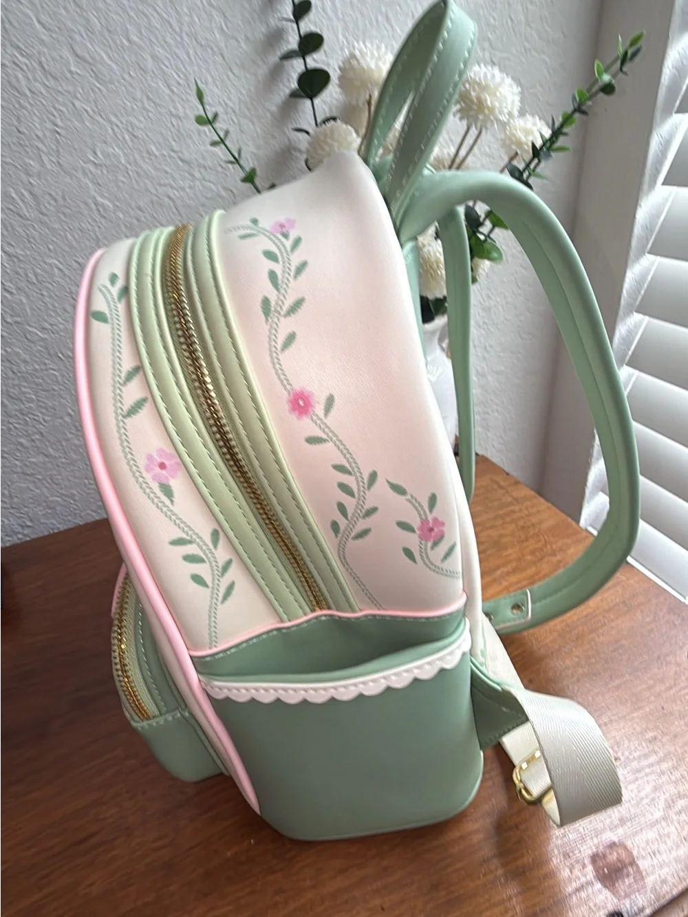 Loungefly Pink & Mint Bambi Kids Mini Backpack - Picture 5 of 13